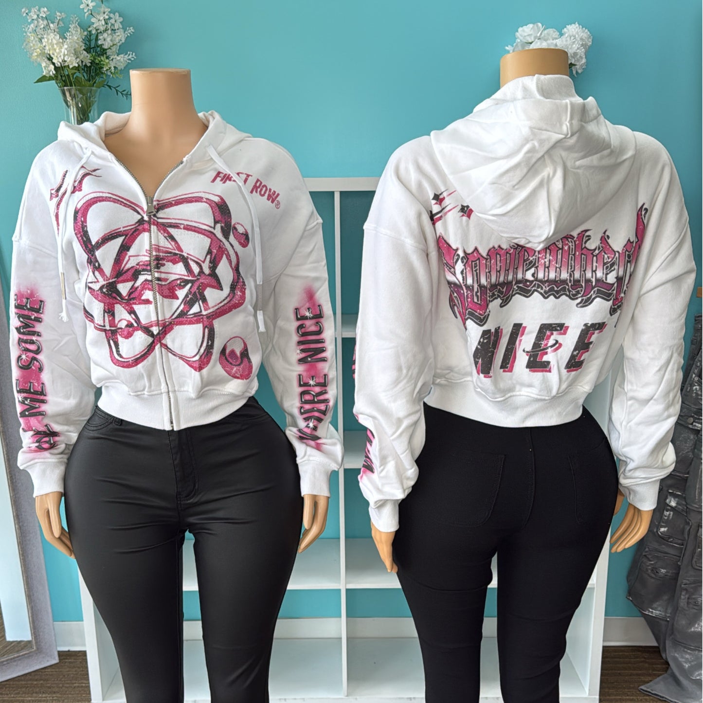 “Airbrush” Studded Jacket