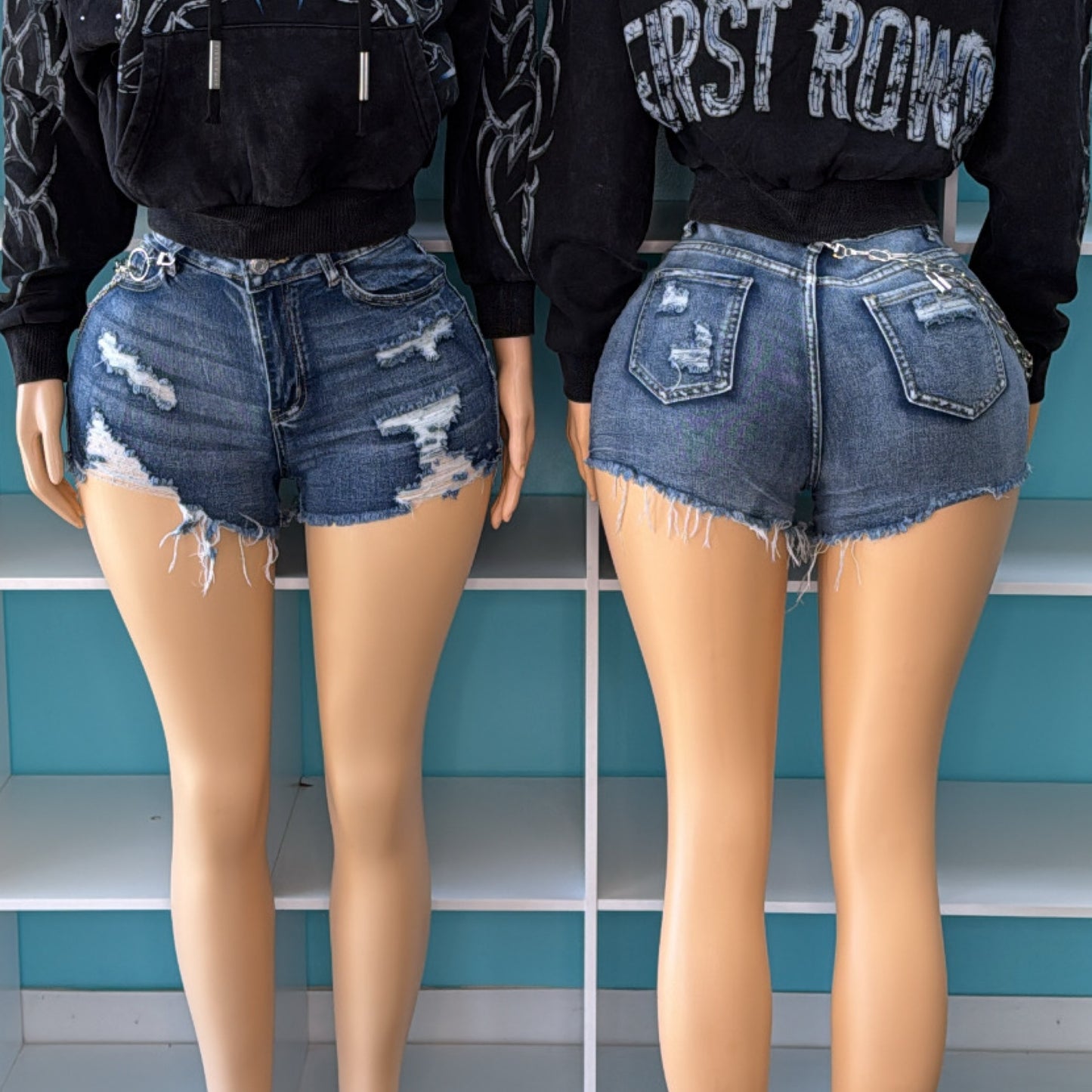 “Risky” Denim Shorts