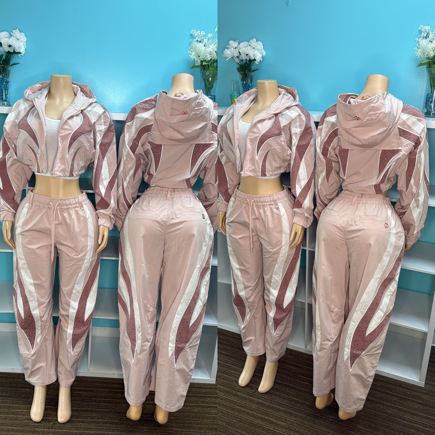 “Glitter Dust” Windbreaker Set