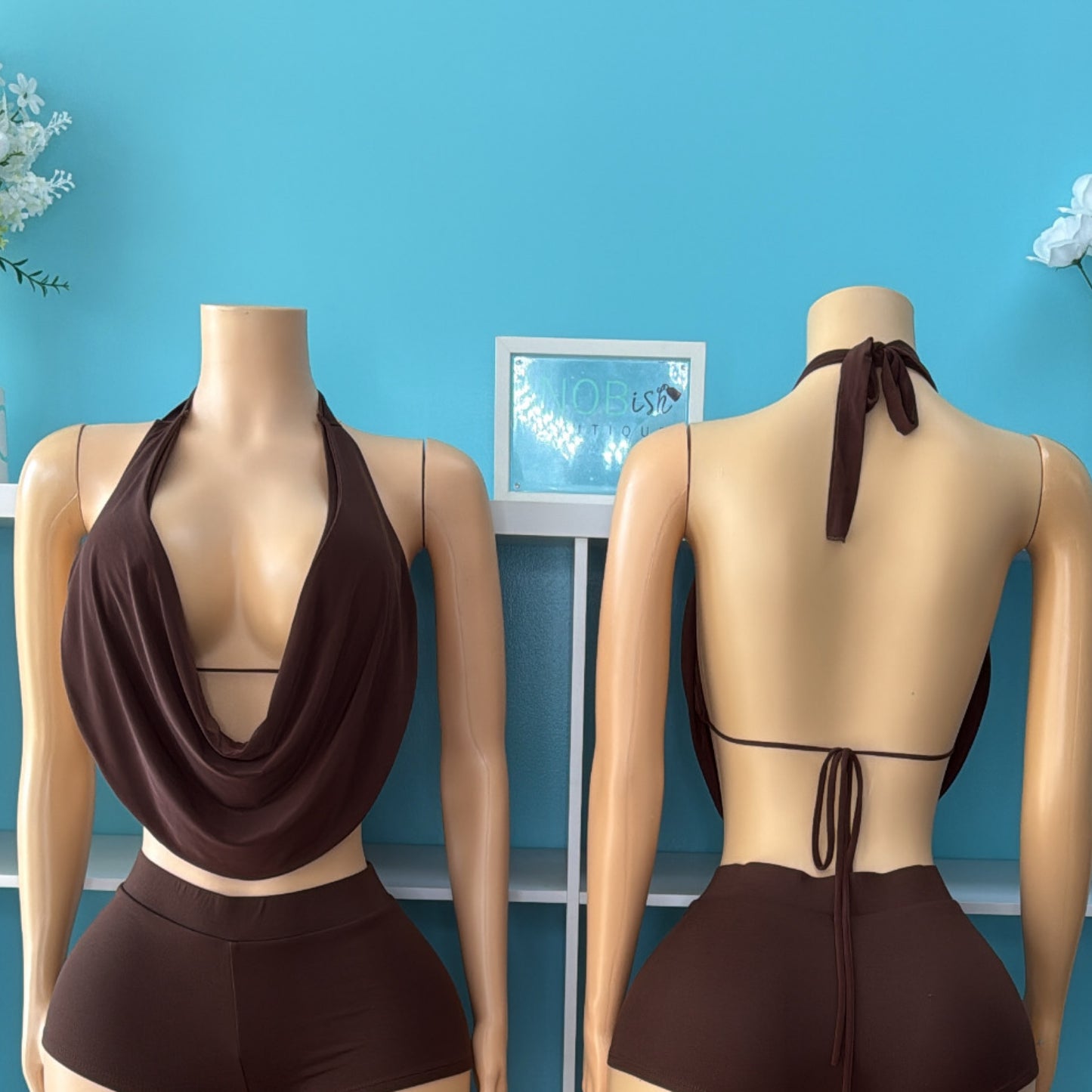 “Halter” Backless Top