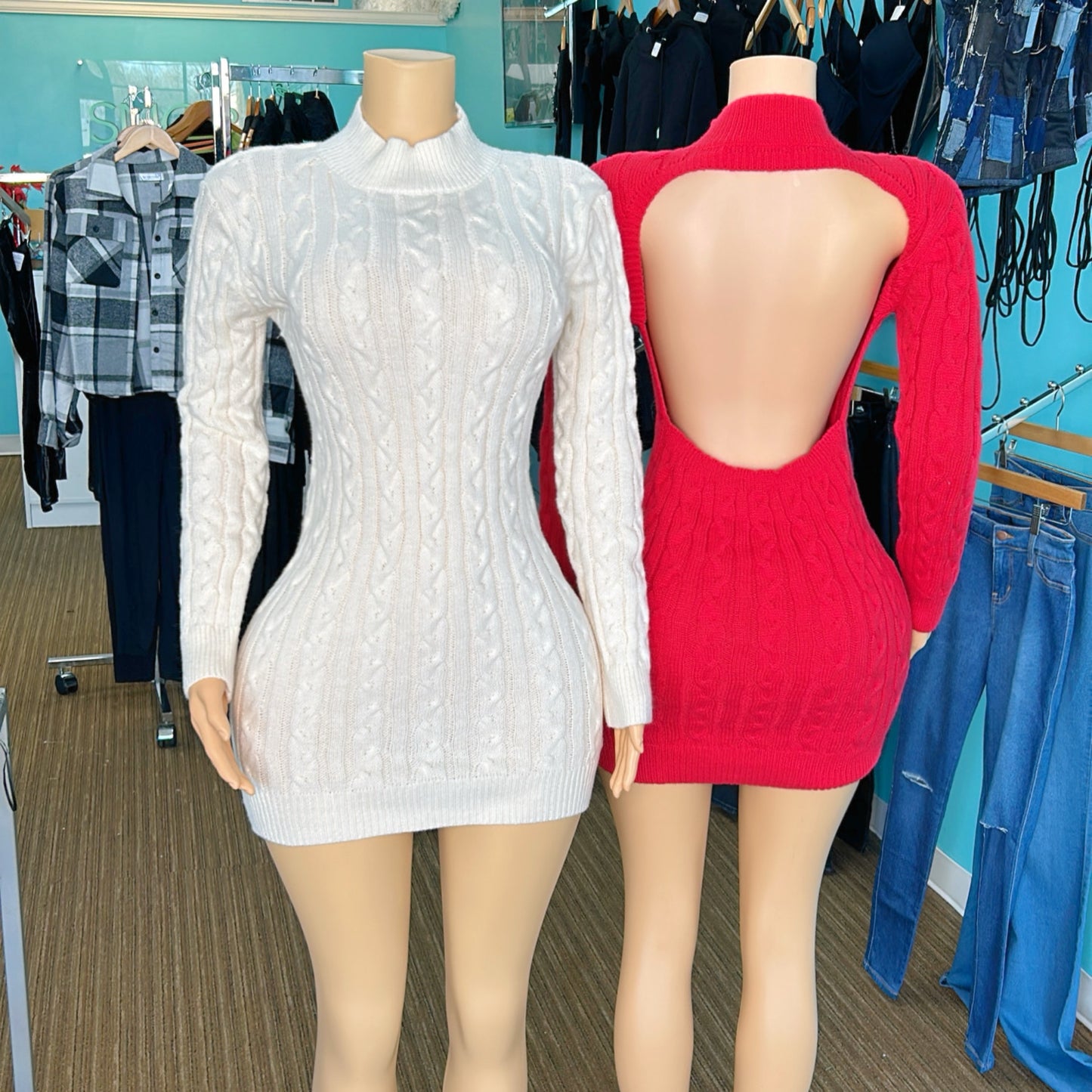 “Cream of the Crop” Sweater Dress