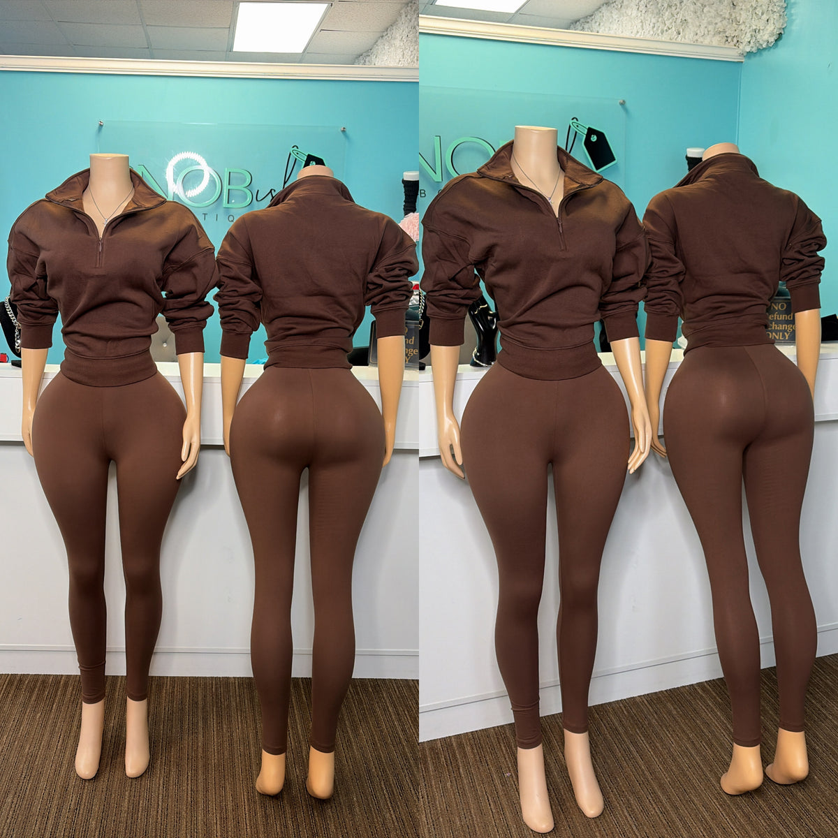 “Half Zip” Two Piece Set