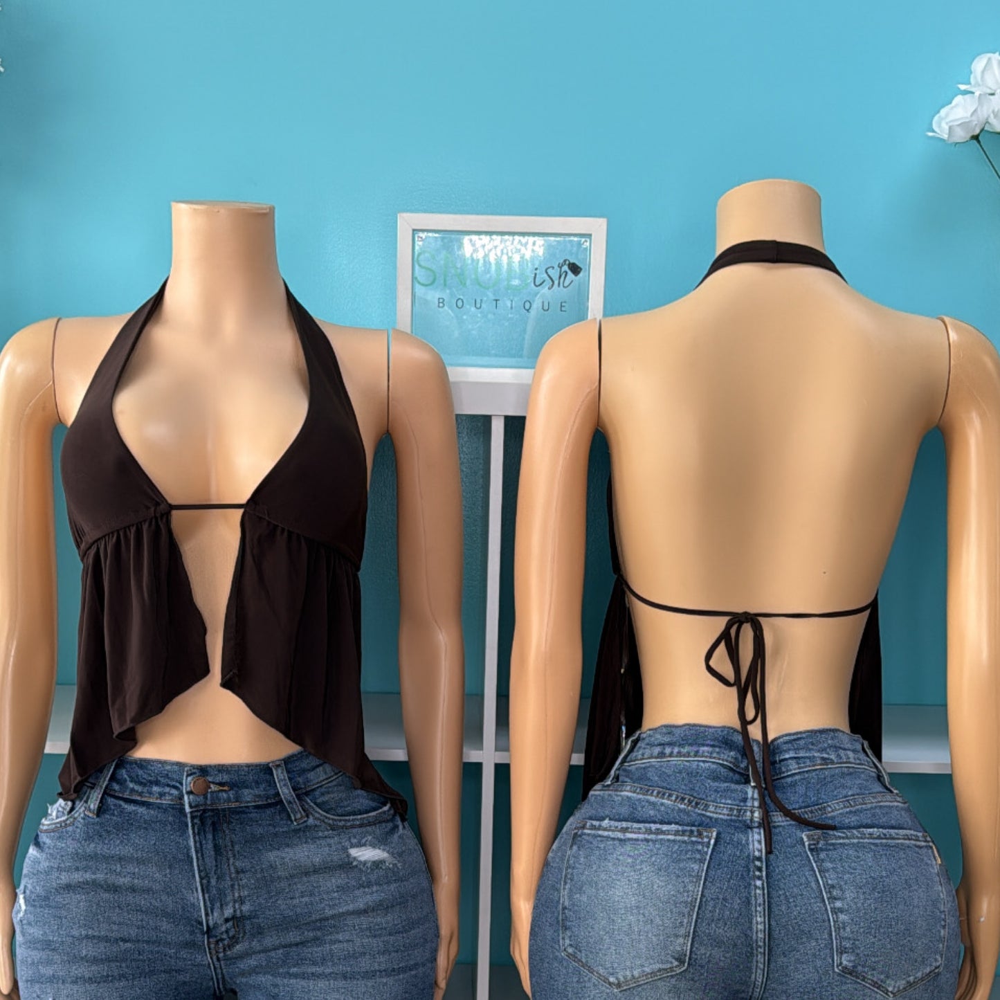 “Flirt” Backless Top