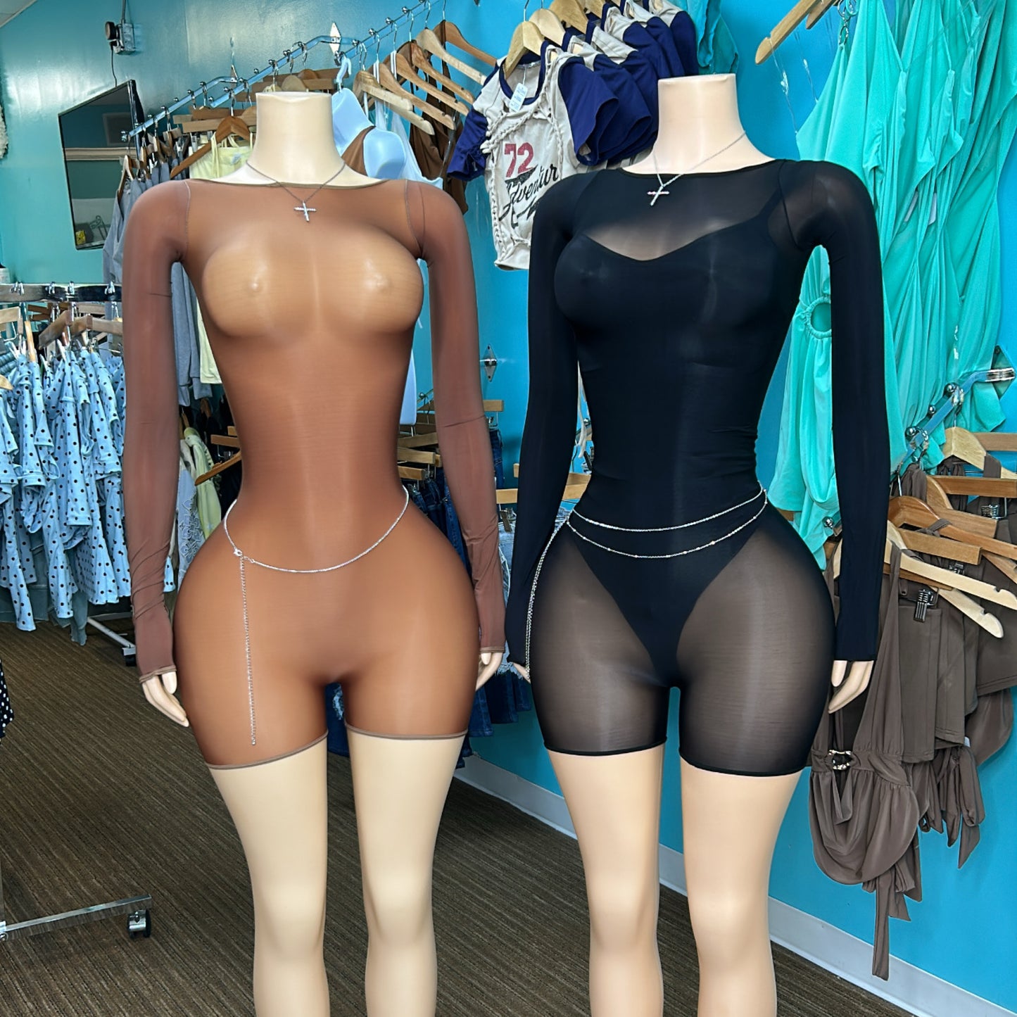 "Bare" Glass Romper
