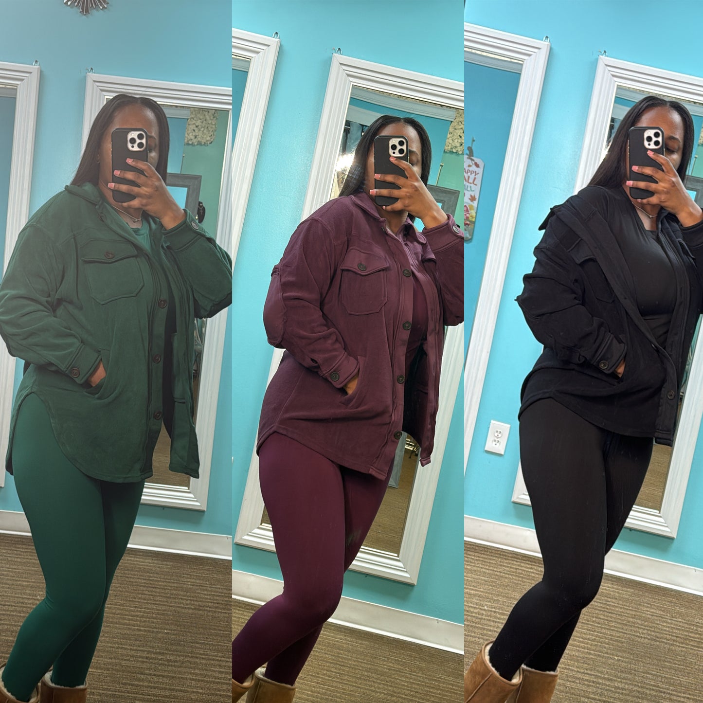 “Pumpkin Patch” Shacket 3pc Set