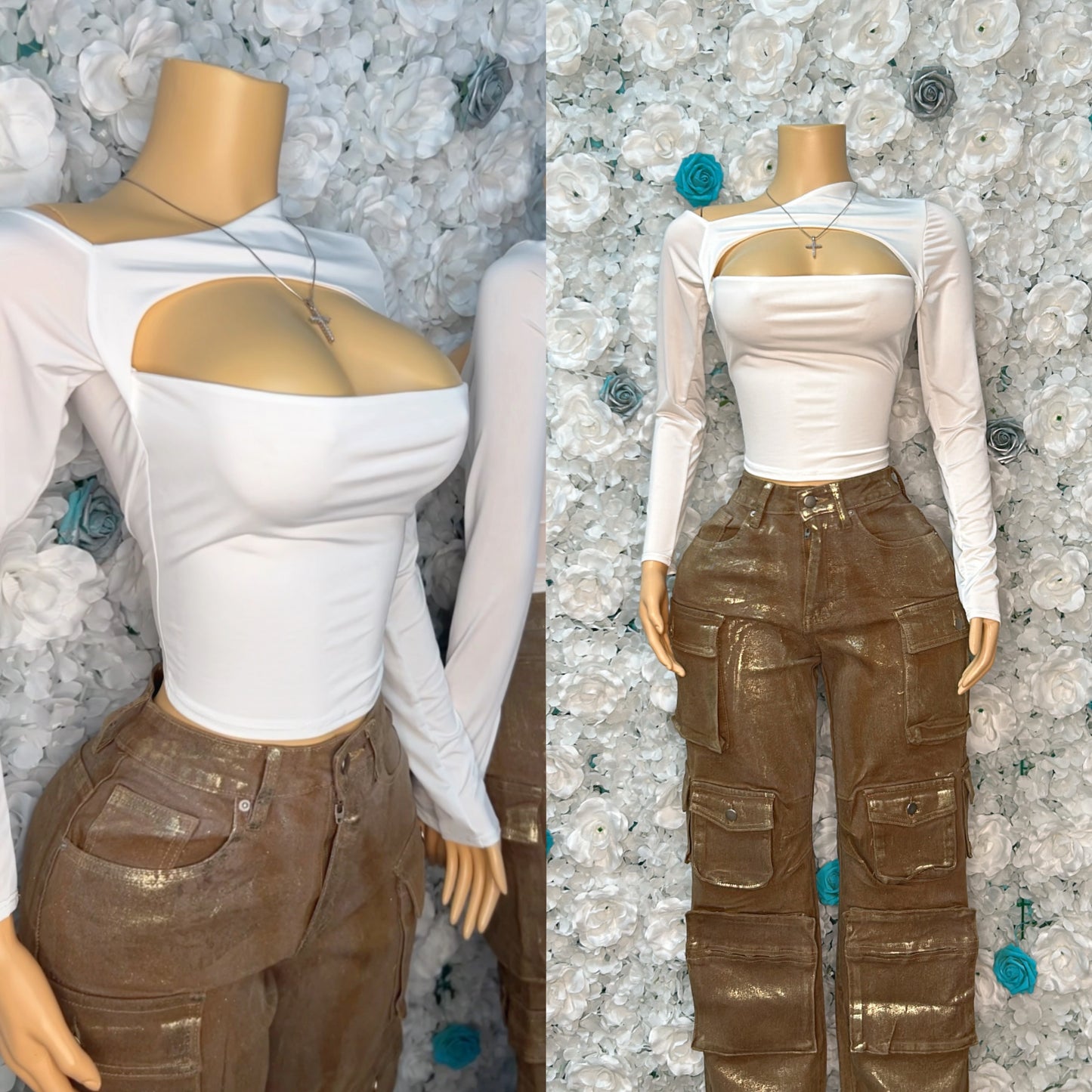 “Crème” Crop Top