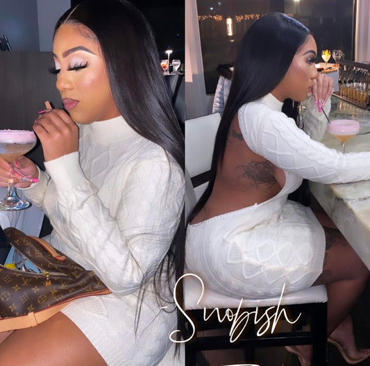 “Cream of the Crop” Sweater Dress