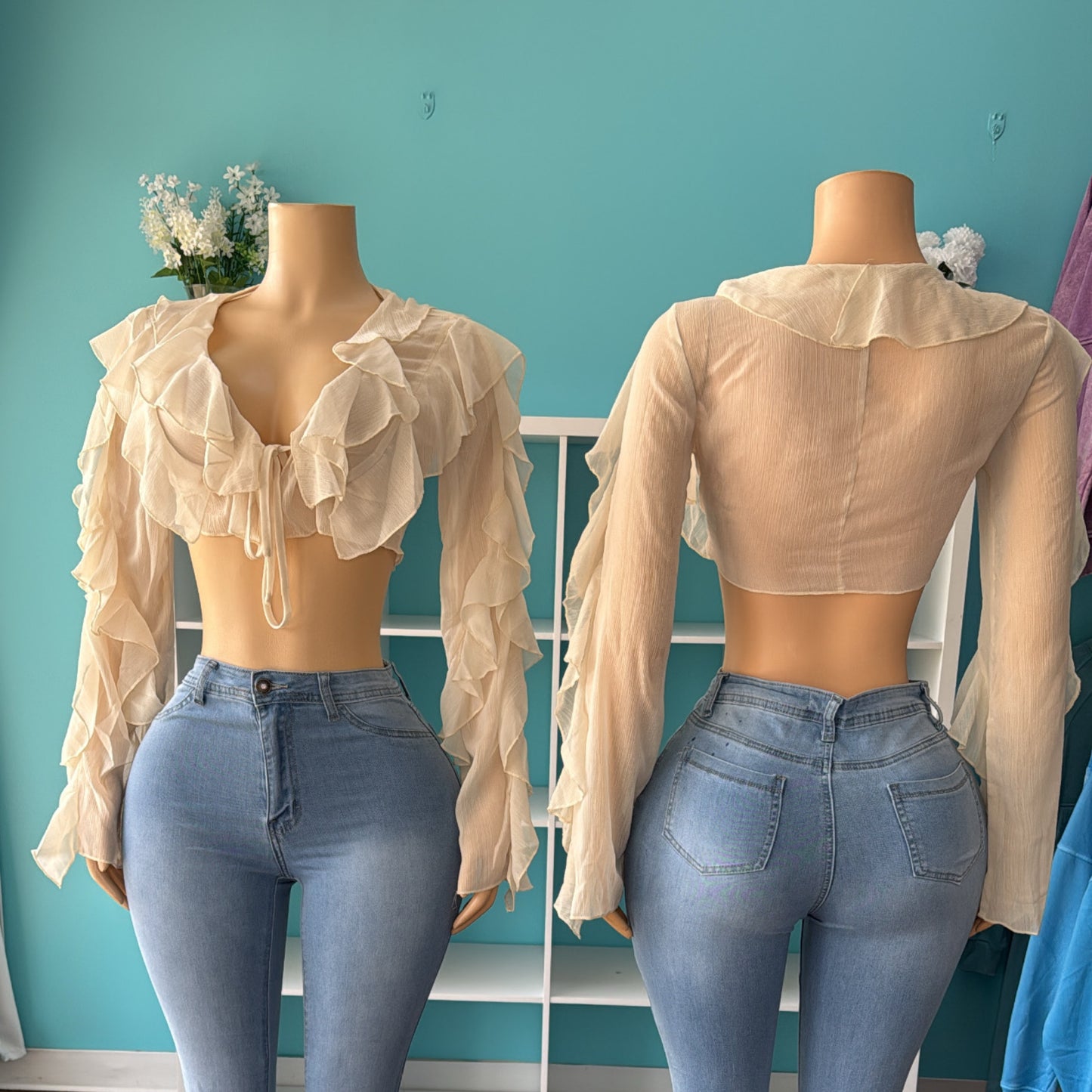 “Cream Petal” Top