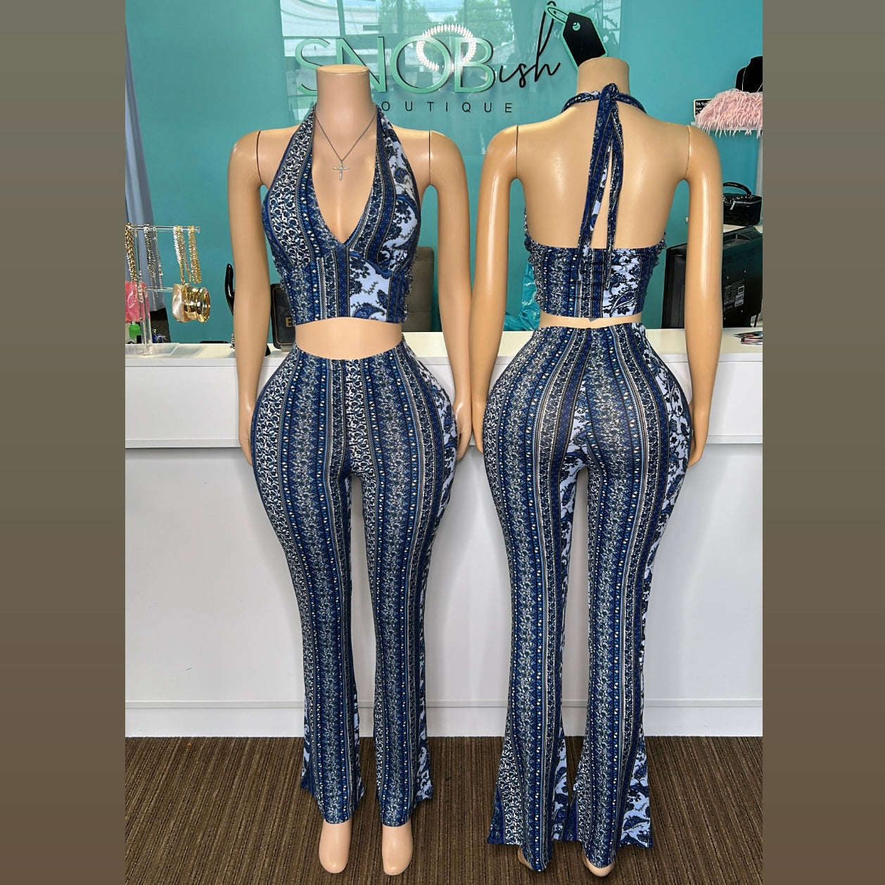 "Boho" Flare Two Piece Set