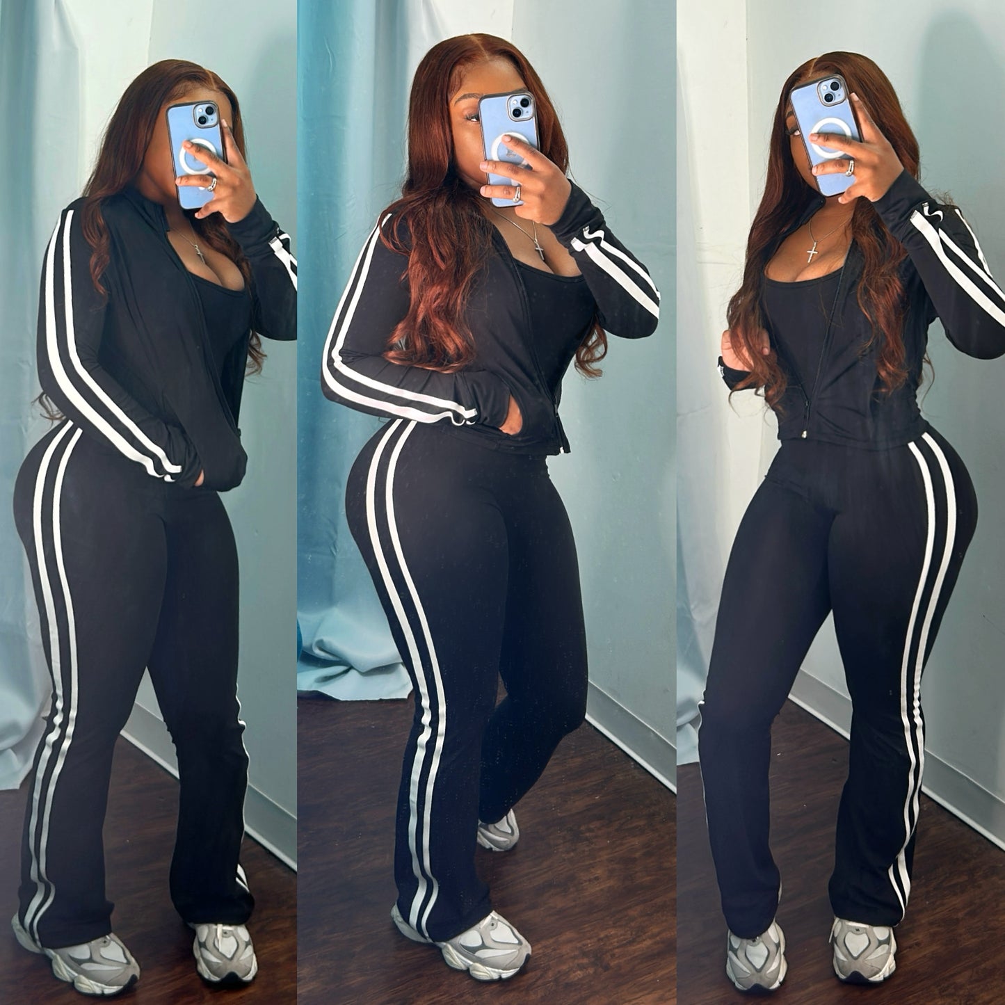 “Side Stripe” Jumpsuit Set