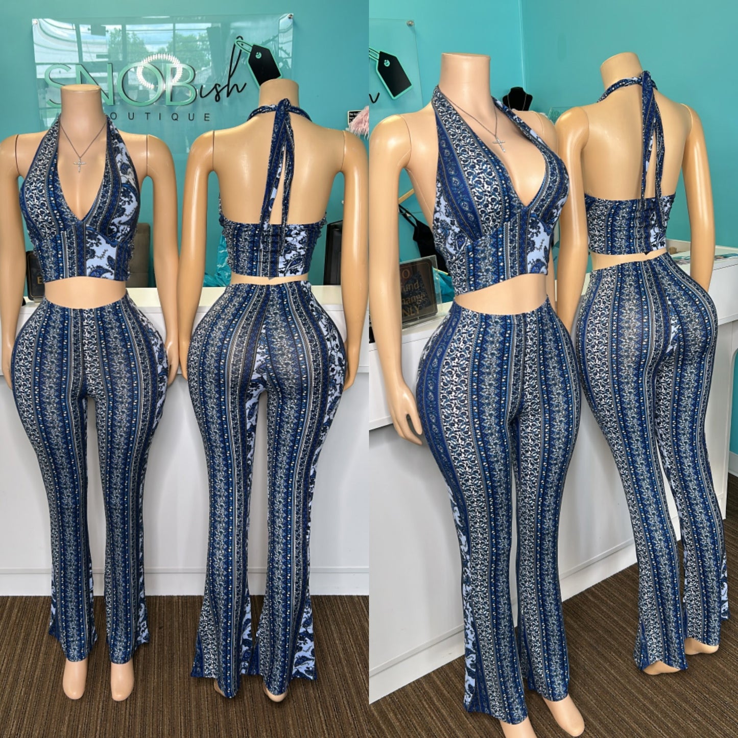 "Boho" Flare Two Piece Set