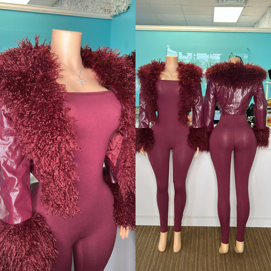"Maroon” Jumpsuit