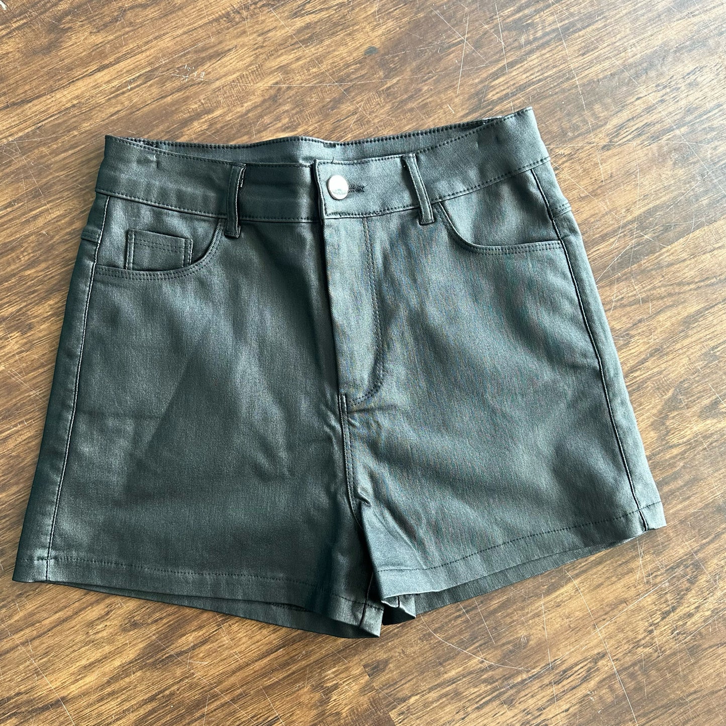 "Matte” Leather Shorts
