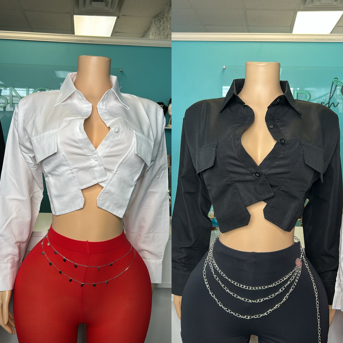 "Sophisticated” Button Top