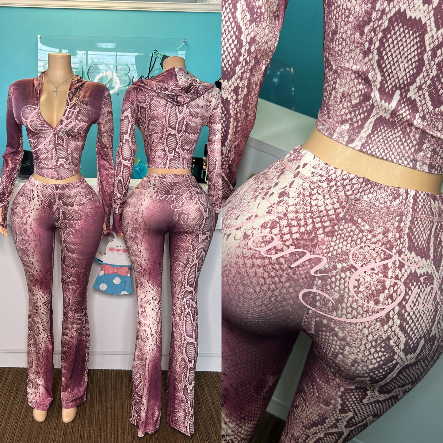 "GiGi" Snakeskin Set