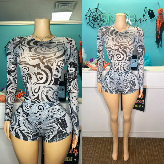 "Greyscale" Short Set