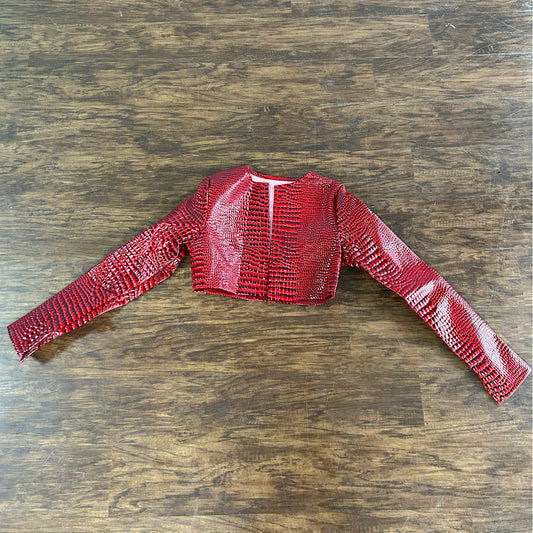 “Python” Crop Jacket