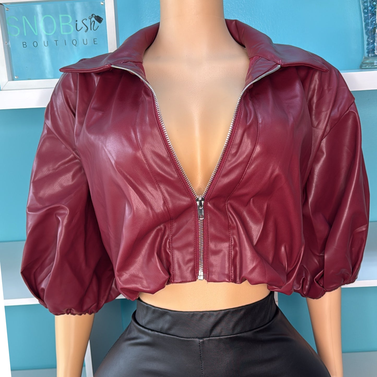 “Sangria” Bubble Jacket