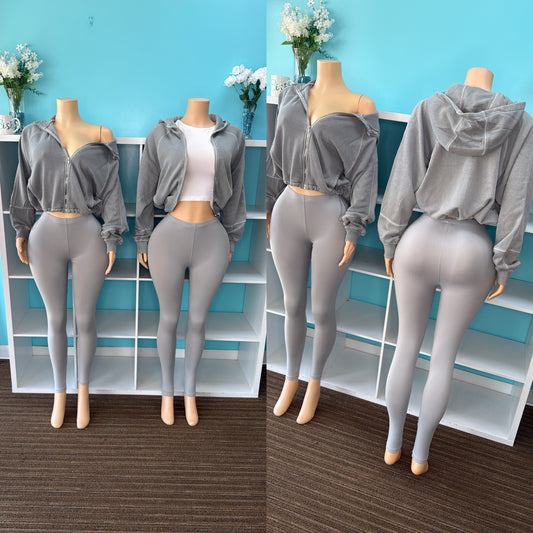 “Ash” Zip Two Piece Set