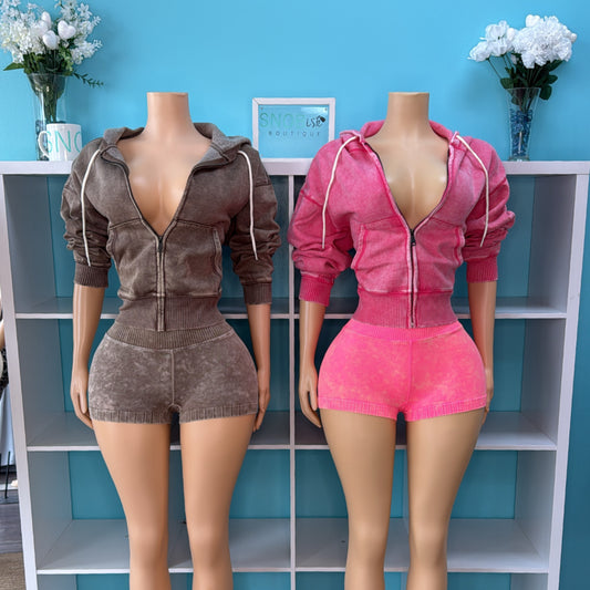 “Sugar Wash” Short Set