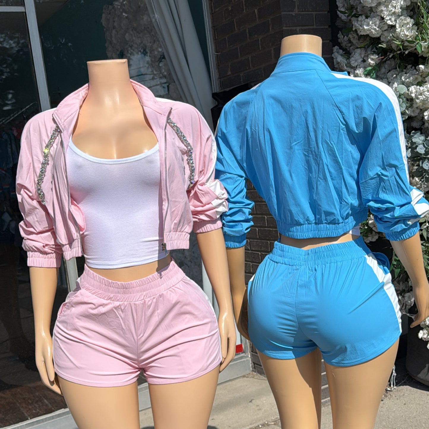 “Jeweled” Windbreaker Set