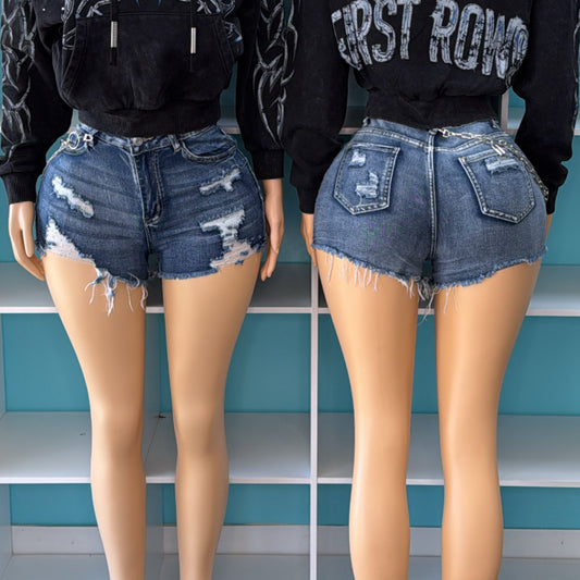 “Risky” Denim Shorts
