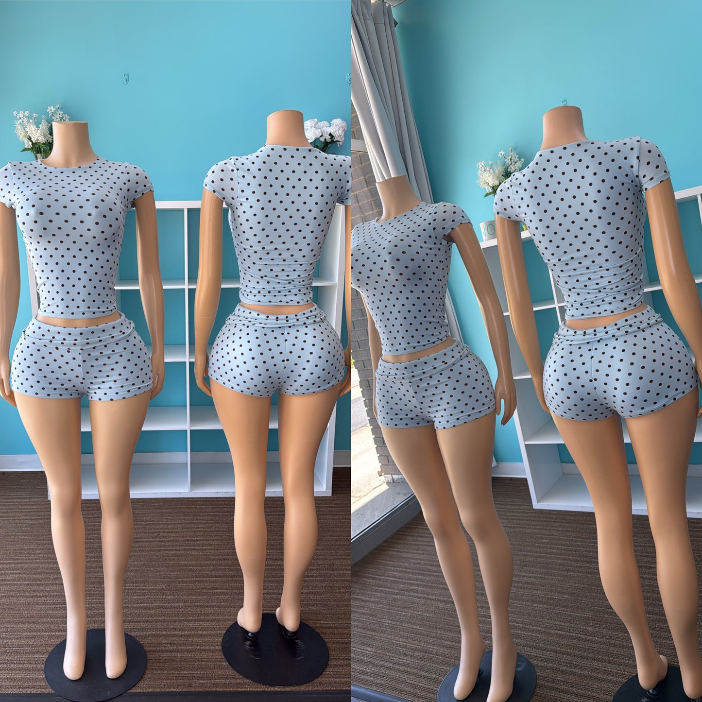 “Spotted” Short Set