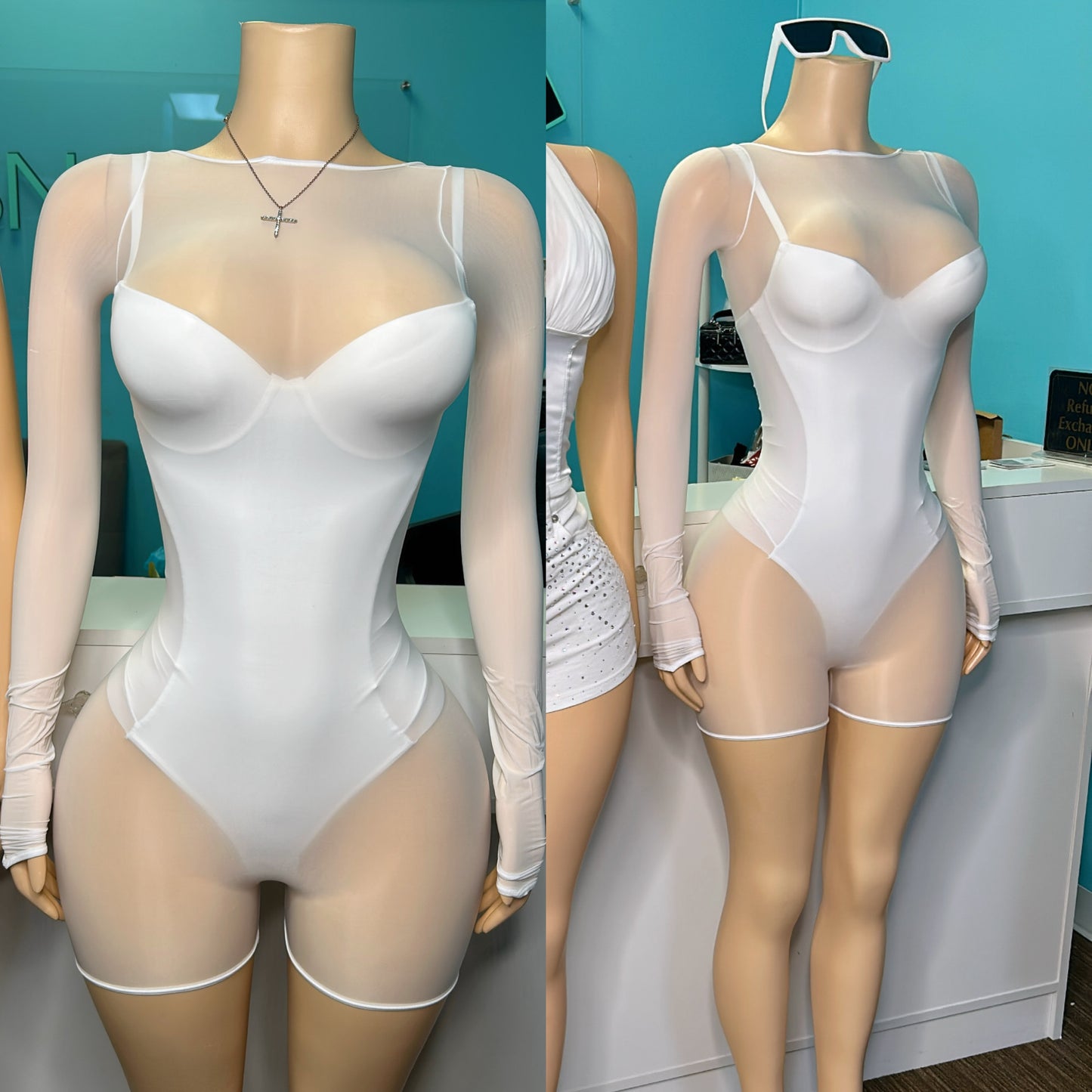 "Bare" Glass Romper