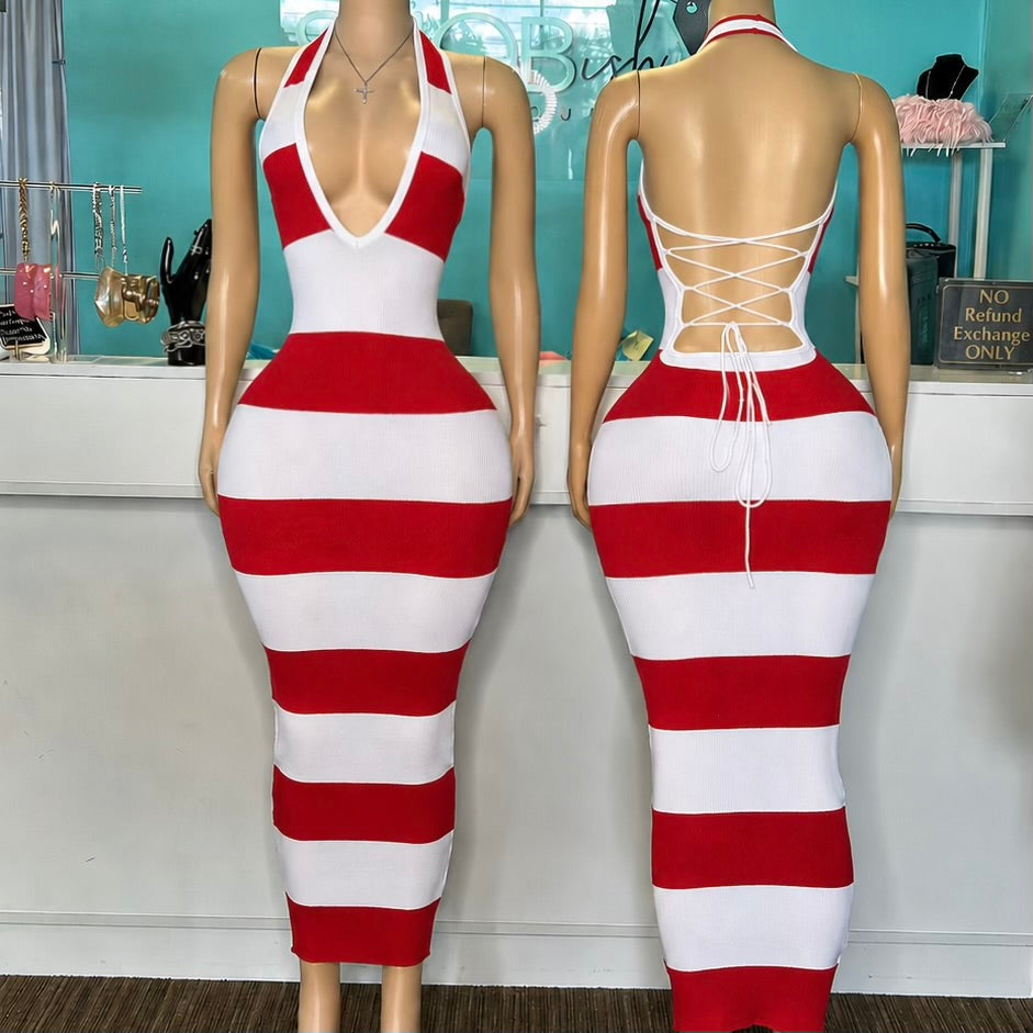 "Bold Stripe" Maxi Dress