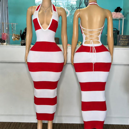 "Bold Stripe" Maxi Dress