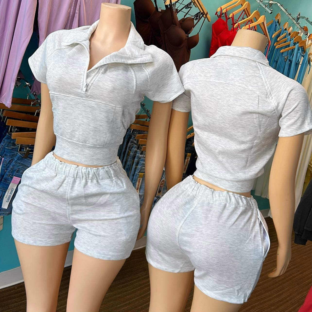 “Quarter Zip 2.0" Short Set