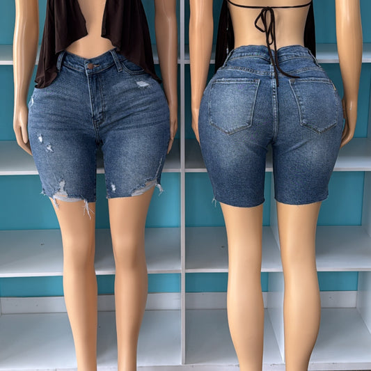 “On Your Mind” Denim Shorts