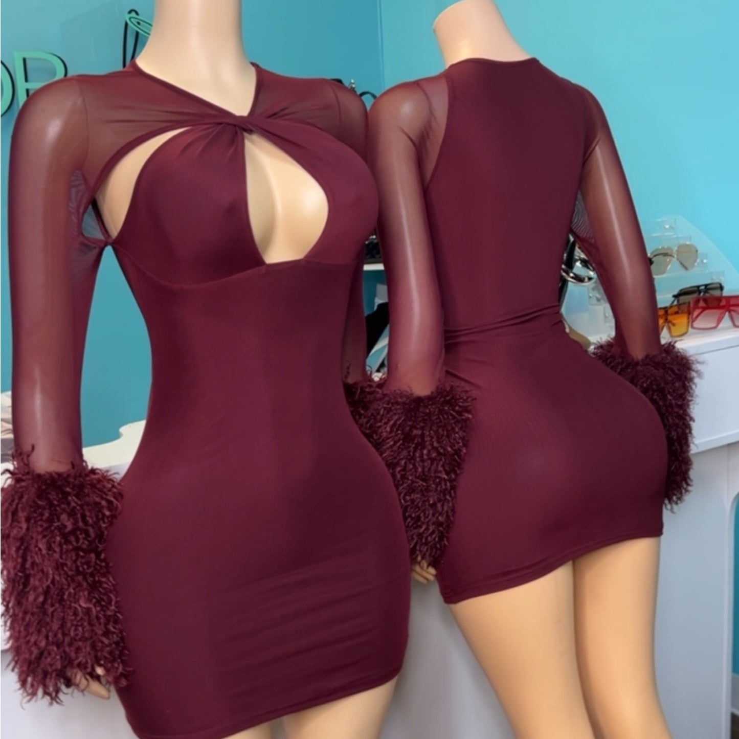 "Lover Girl” Fur Dress