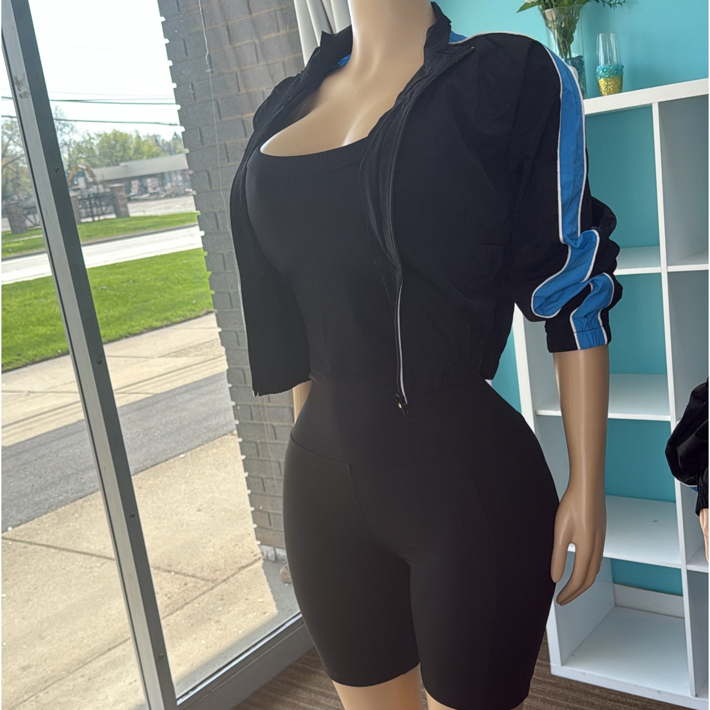 “Blue Streak” 2pc Windbreaker Set