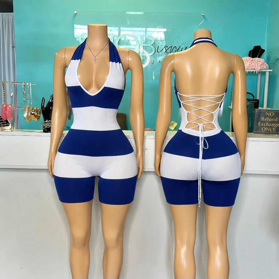 "Bold Stripe" Romper