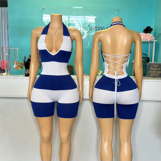 "Bold Stripe" Romper