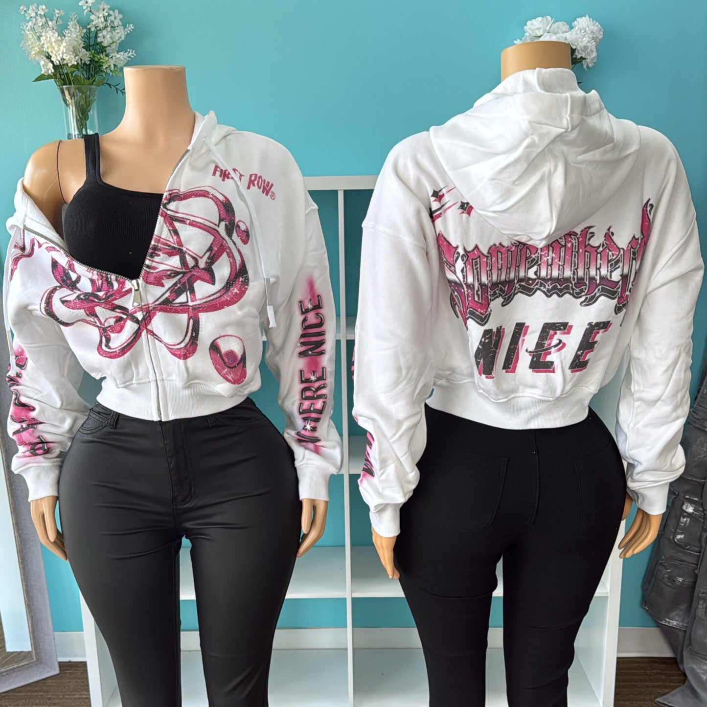 “Airbrush” Studded Jacket