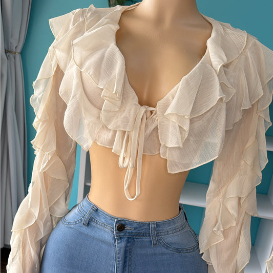 “Cream Petal” Top