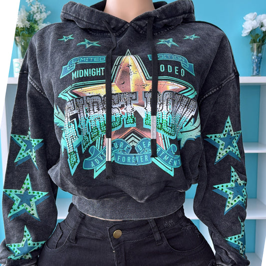 “Midnight Rodeo” Washed Hoodie