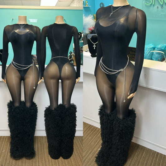 "Glass" Mesh Jumpsuit