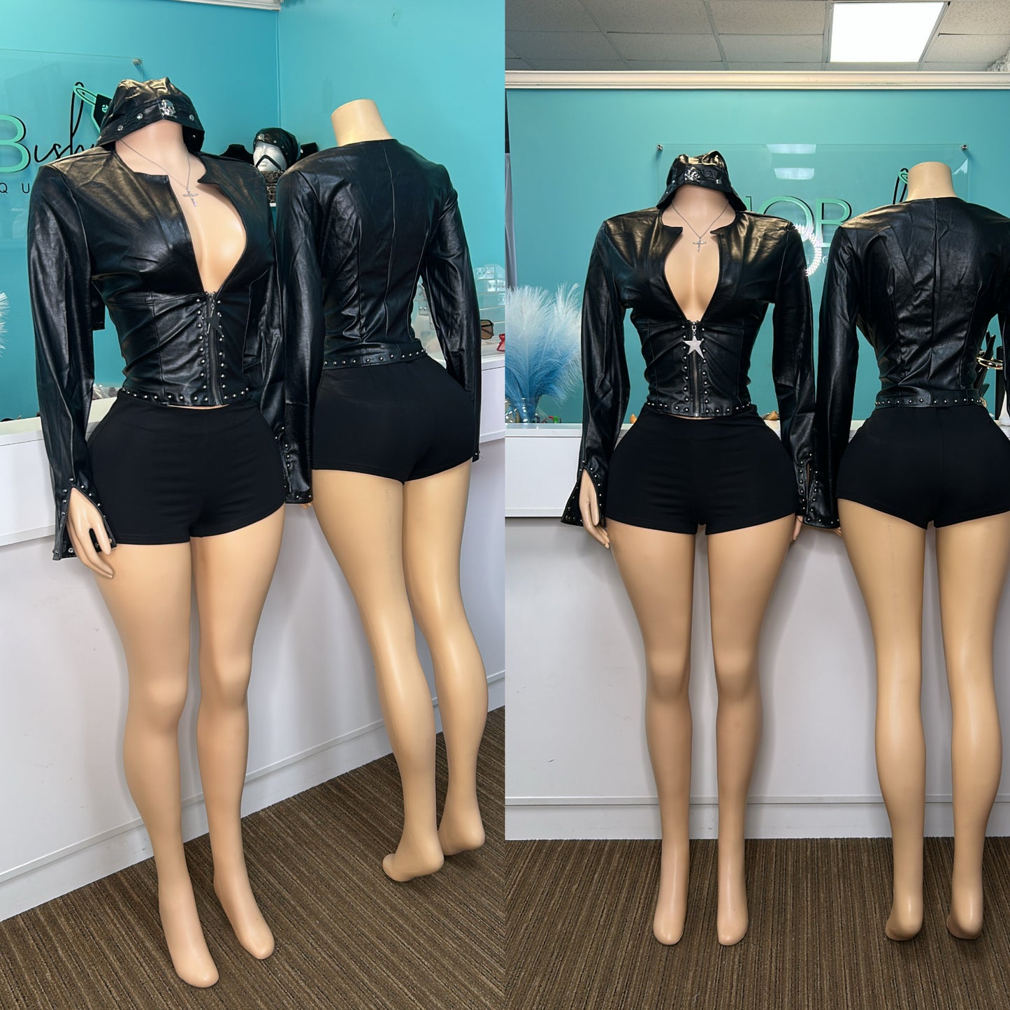 "Star Studded” Leather Jacket