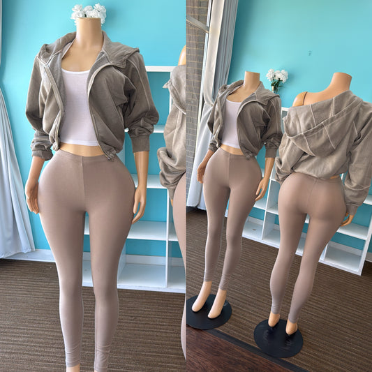 “Ash” Zip Two Piece Set