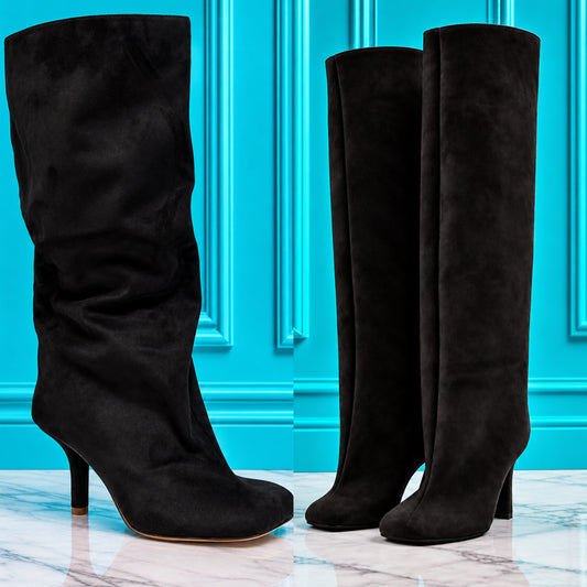 "Persuasion” Suede Heel Boots