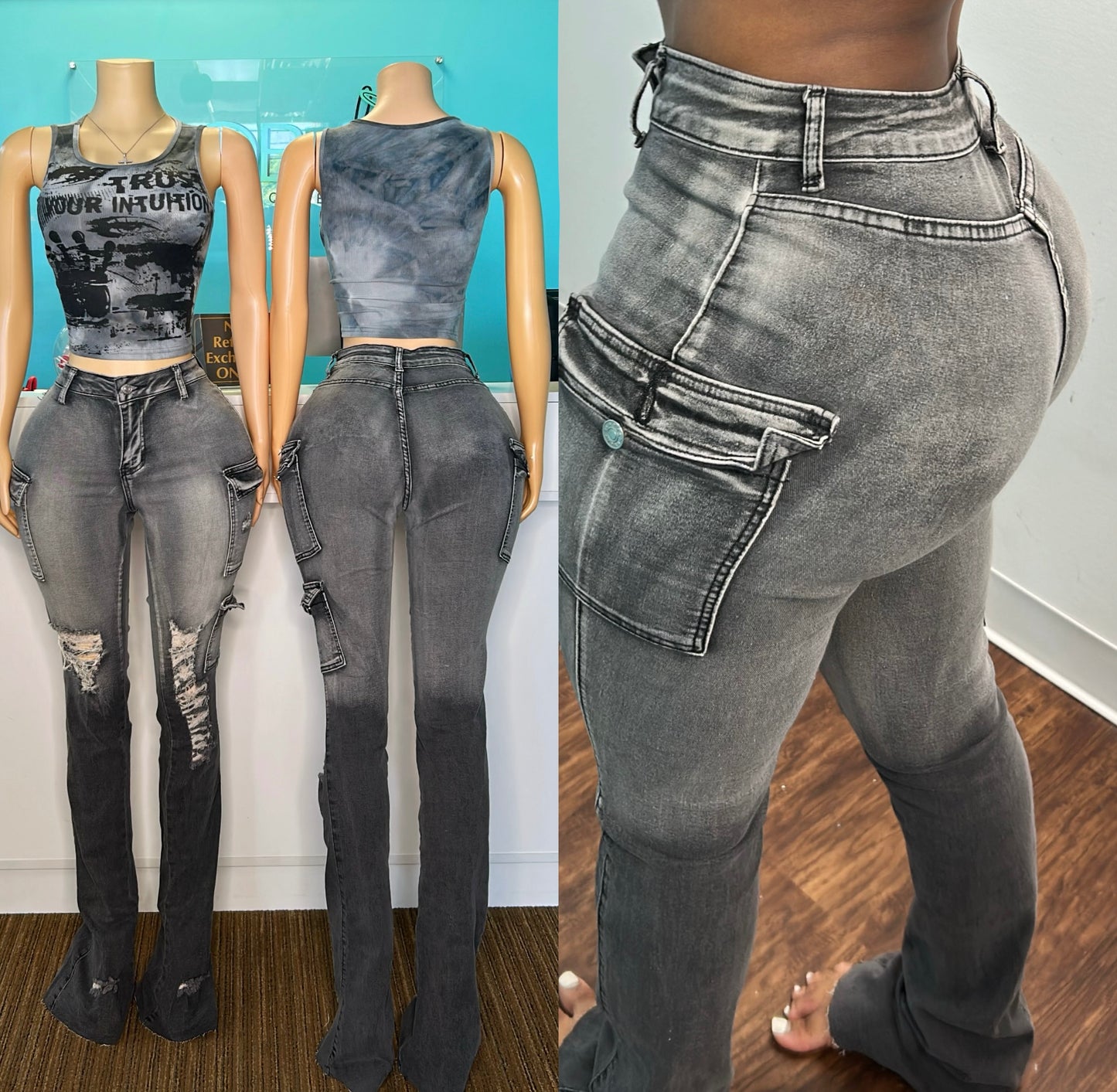 "Ombré" Cargo Pants