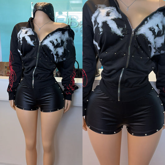 “Bullet” Leather Shorts