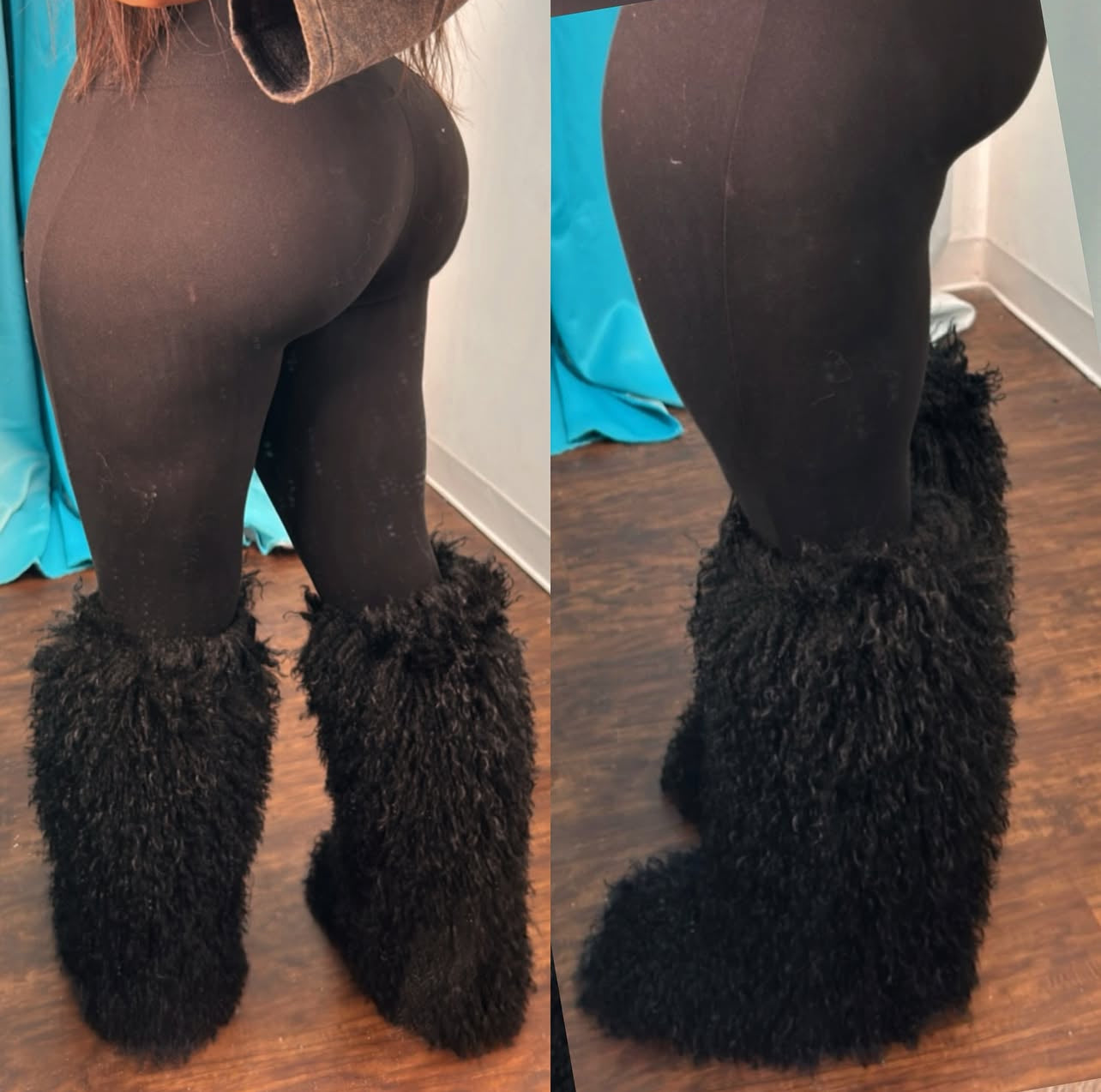 "Mongo” Fur Boots (Midi)