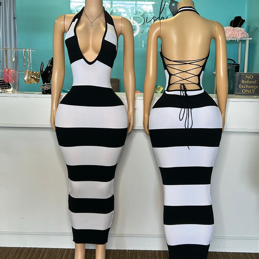 "Bold Stripe" Maxi Dress