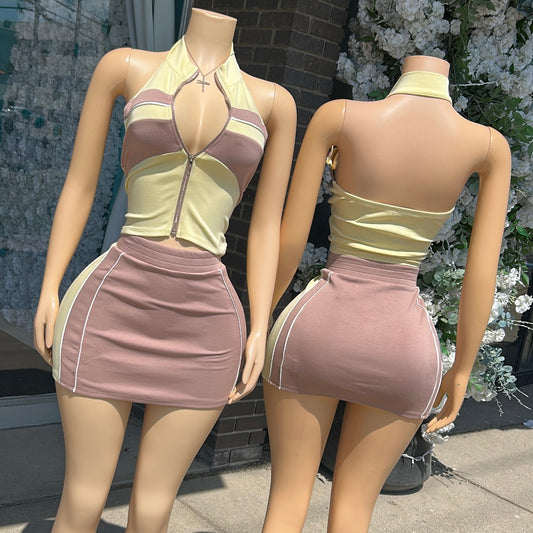 "Banana Split" Tennis Skirt Set