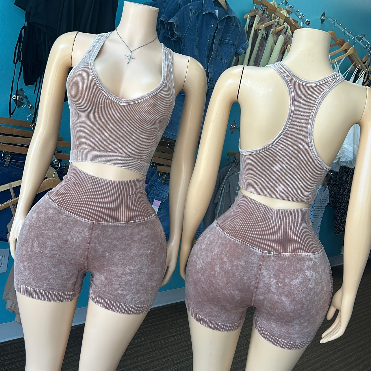 "Washed Out" Short Set