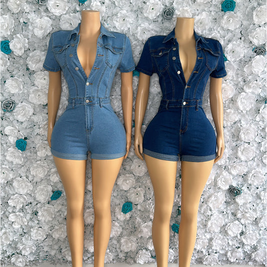 “Heavy 2.0” Denim Romper